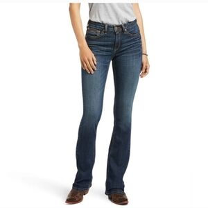 Ariat R.E.A.L. High Rise Fernanda Boot Cut Jean Women's Size 34S Arkansas Wash